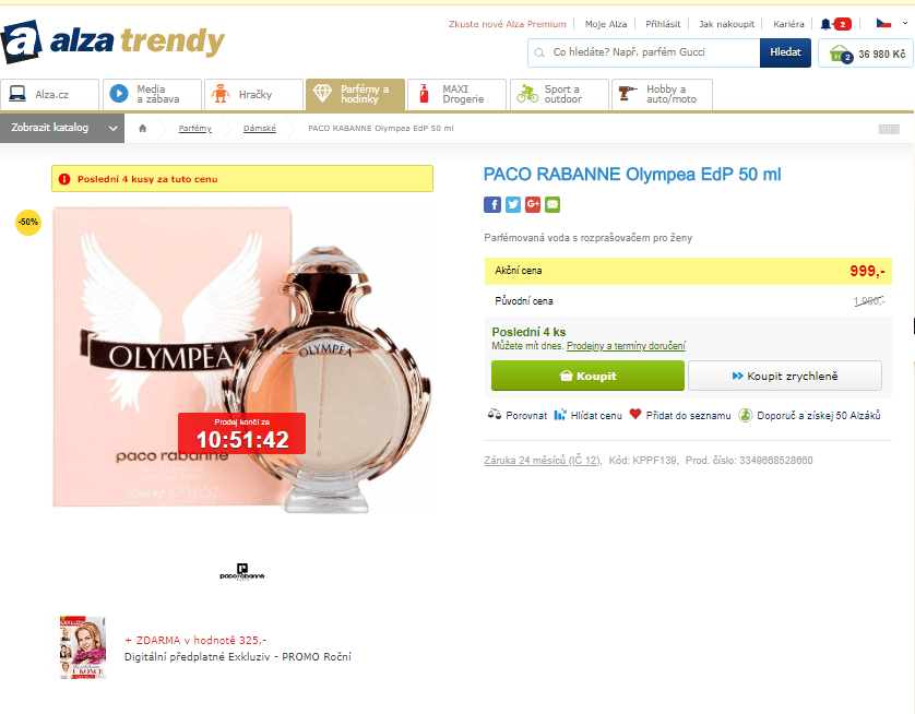 PACO RABANNE Olympea EdP 50 ml