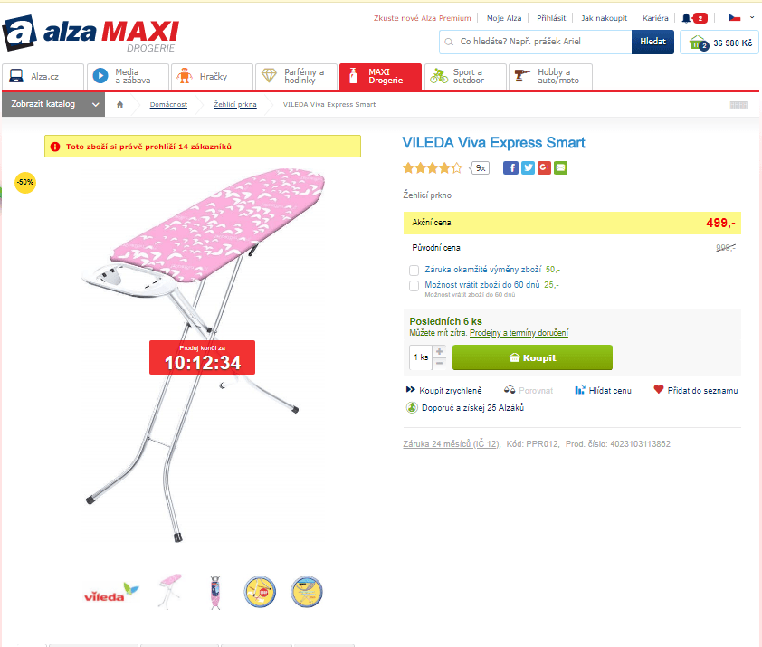Žehlicí prkno VILEDA Viva Express Smart