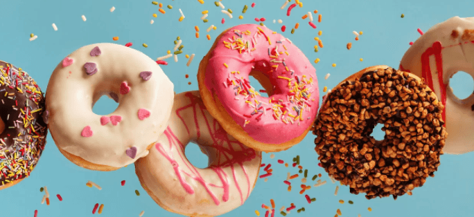 1× donut podle výběru + 1× filtrovaná káva 