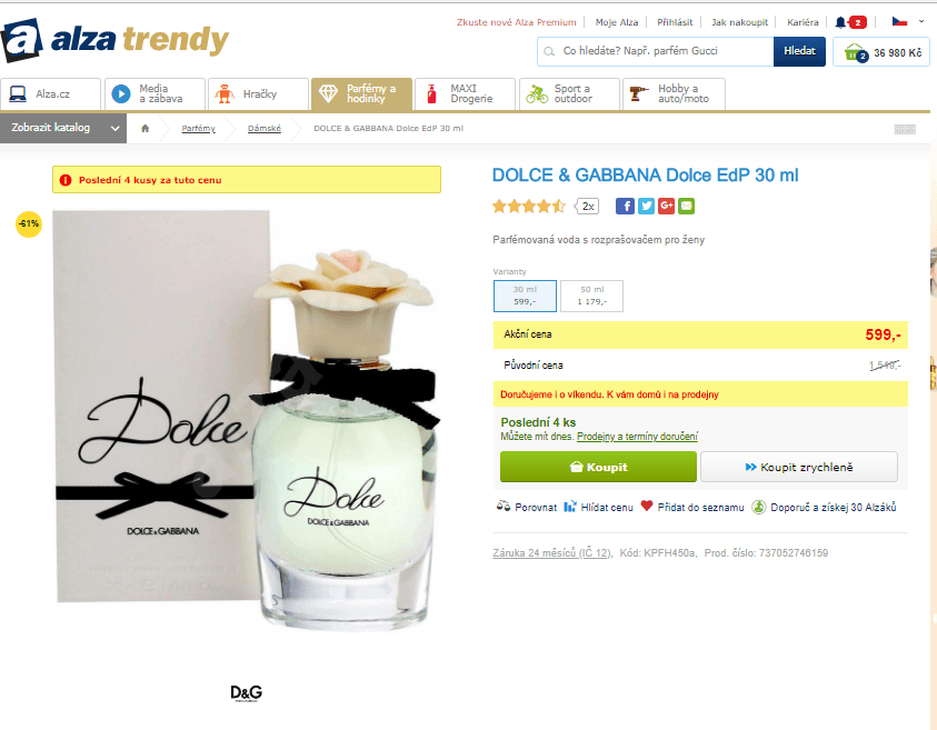 Dolce & Gabbana Dolce EdP 30 ml