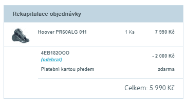 Bezsáčkový vysavač Hoover Prodige, A++