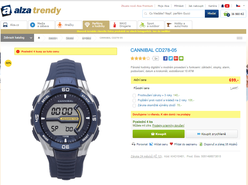 Pánské hodinky Cannibal CD278-05