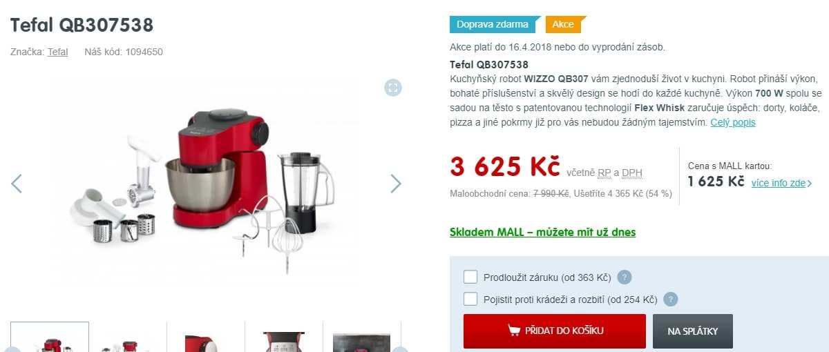 Kuchyňský robot Tefal Wizzo, 700W