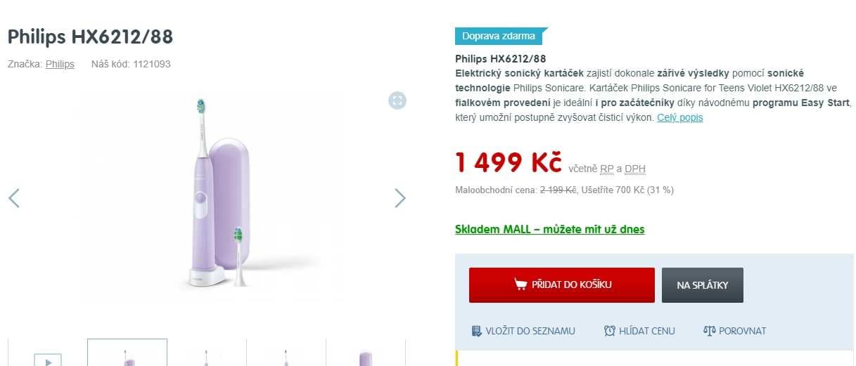 Philips Sonicare for Teens - různé barvy