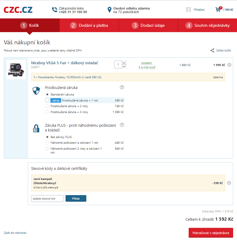 Akční kamera Niceboy VEGA 5 Fun + ovladač
