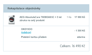 Sušička prádla AEG, 8kg, A+++