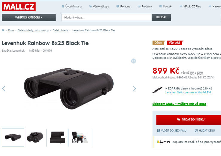 Dalekohled Levenhuk Rainbow 8x25