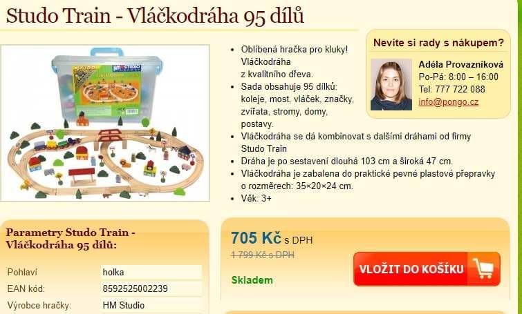 Vláčkodráha / 95 dílů v plastovém boxu