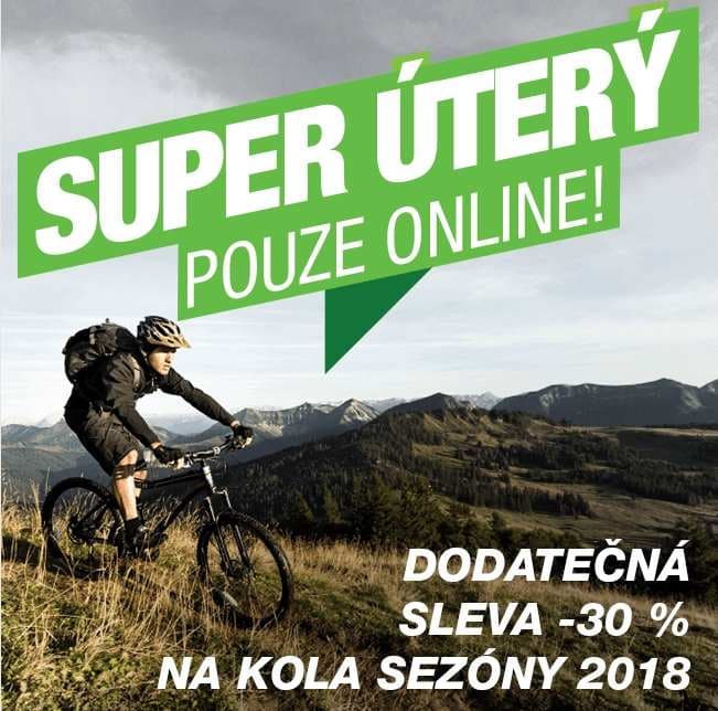Sleva 30% na jízdní kola ze sezóny 2018