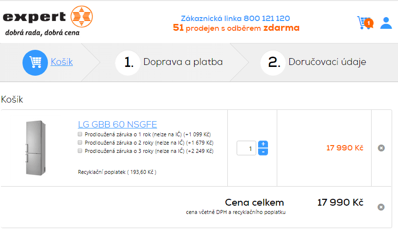 Komb. chladnička LG, A+++, LED, nerez