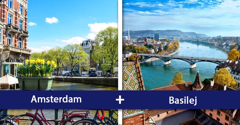 2v1: Amsterdam + Basilej z Prahy za 1642 Kč