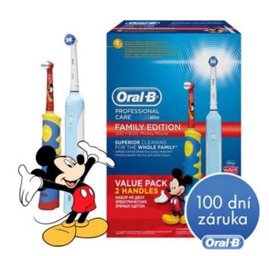 Rodinné balení 2x el. kartáček Oral B 