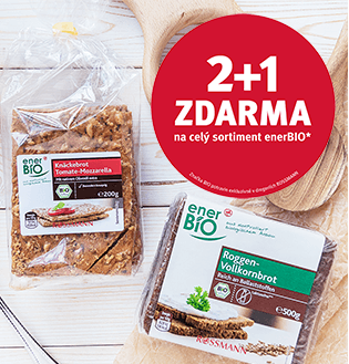 Rossmann - akce 2+1 zdarma na enerBIO