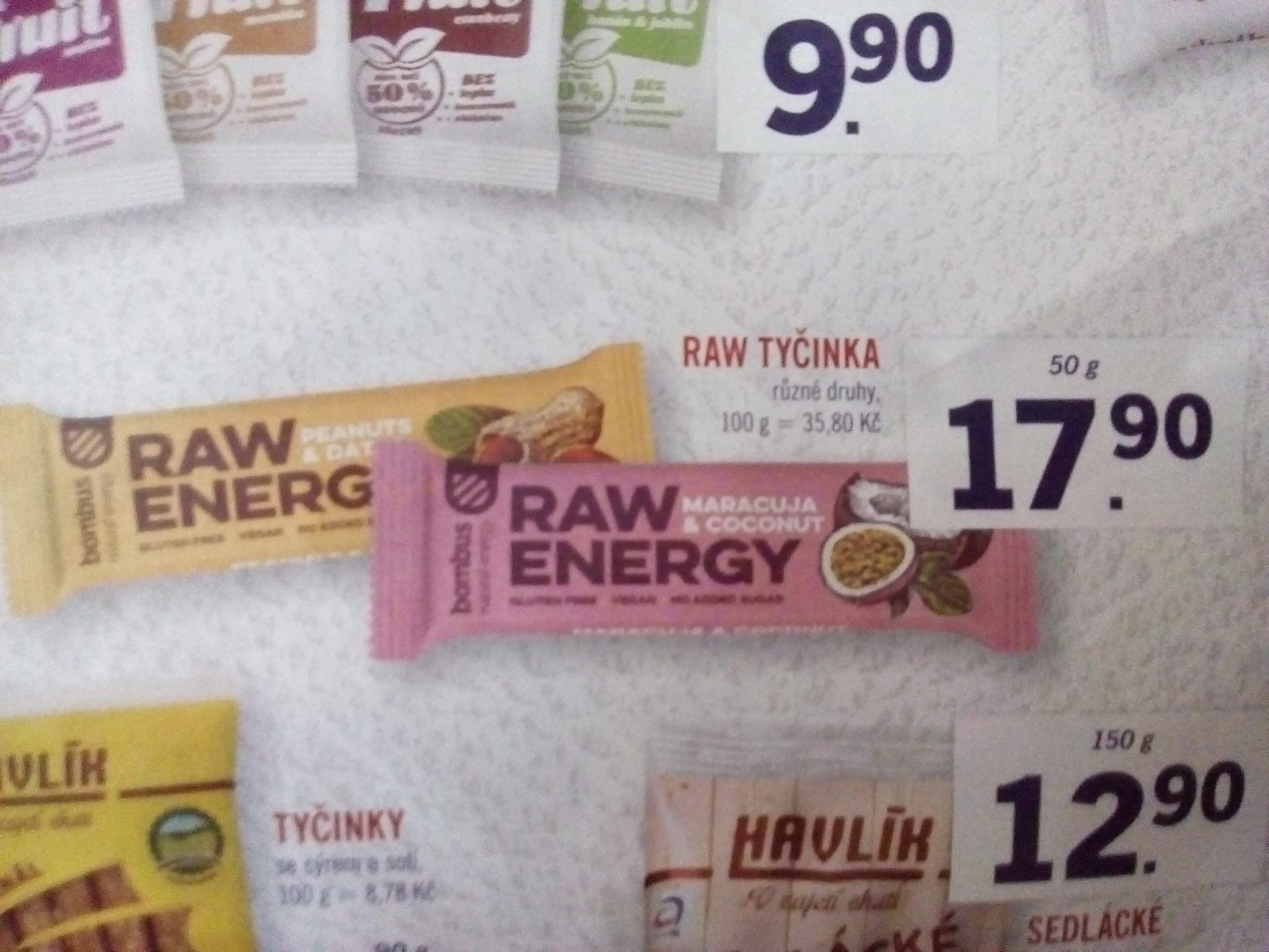 Raw tyčinka - Bombus v Lidlu