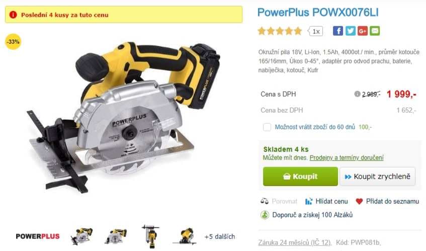 Okružní pila PowerPlus
