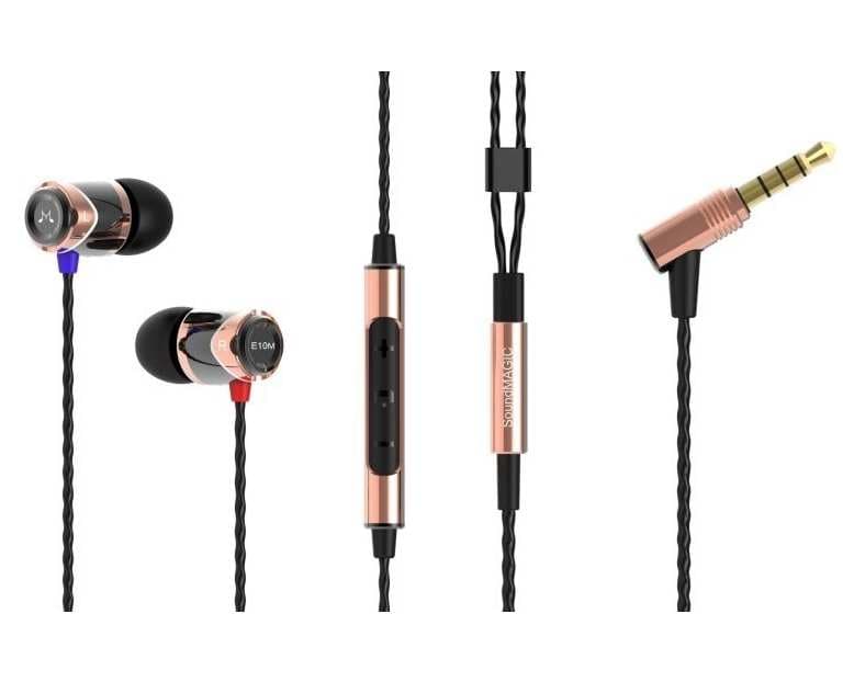 Sluchátka SoundMAGIC E10M zlatá