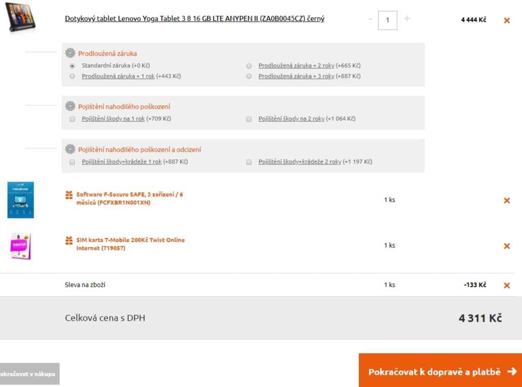 Tablet Lenovo Yoga, 4x 1,3GHz, 2GB RAM, 8"