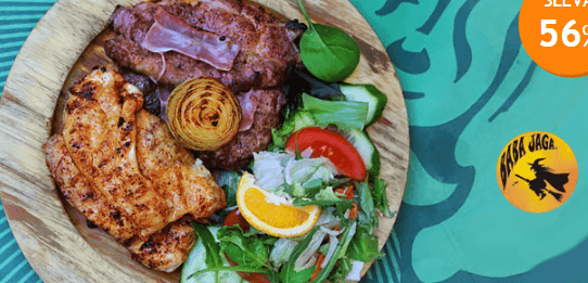 Masový mix grill vepřového a kuřecího pro dva