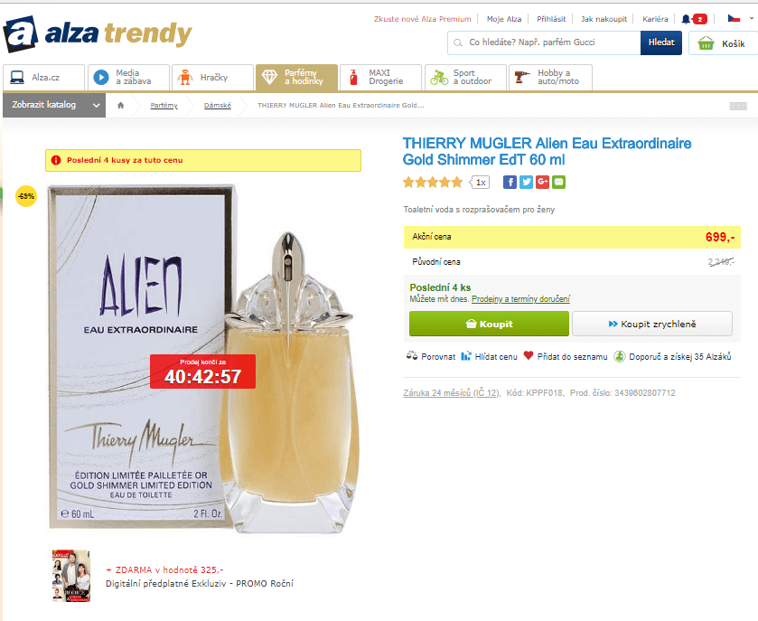 Thierry Mugler Alien Eau Extraordinaire 60ml