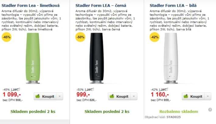 Aroma difuzér Stadler Lea