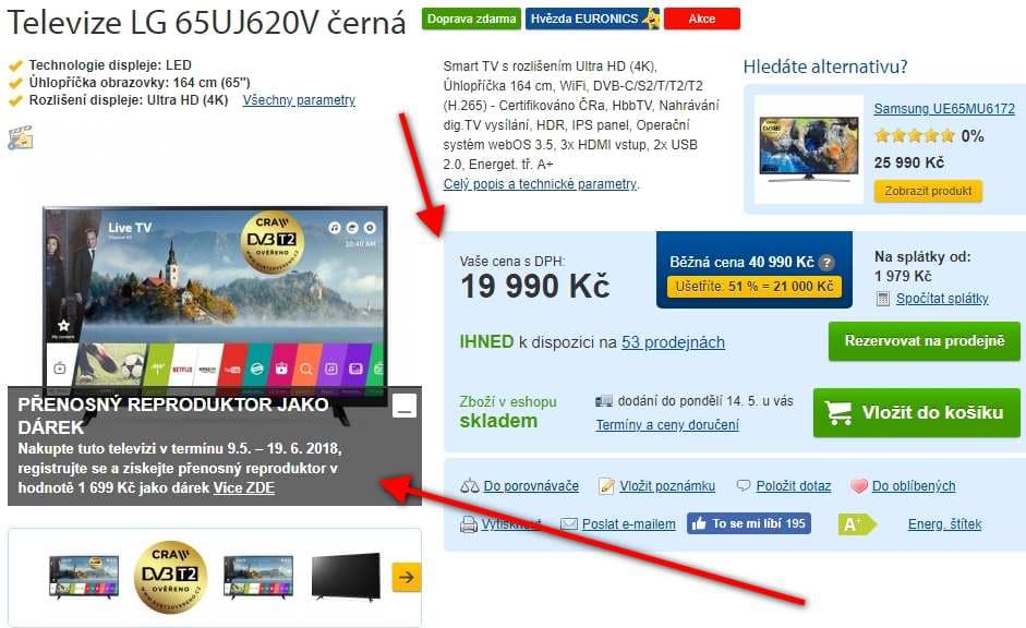 Ultra HD TV, HDR, Smart, 164cm, LG