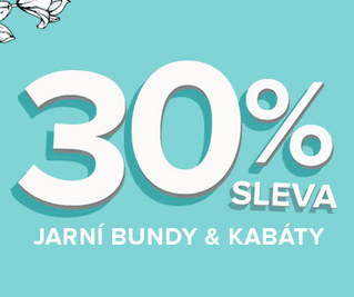 Sleva 30% na jarní bundy & kabáty