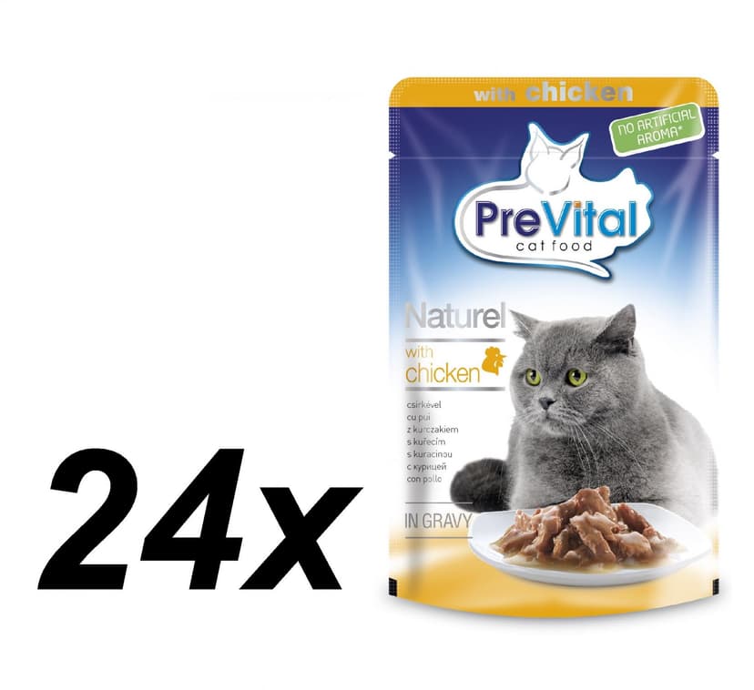 PreVital NATUREL dušené filetky 24x