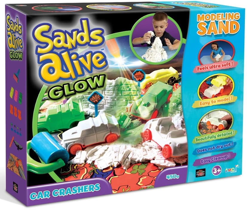 Sands Alive Glow set Car Crashers