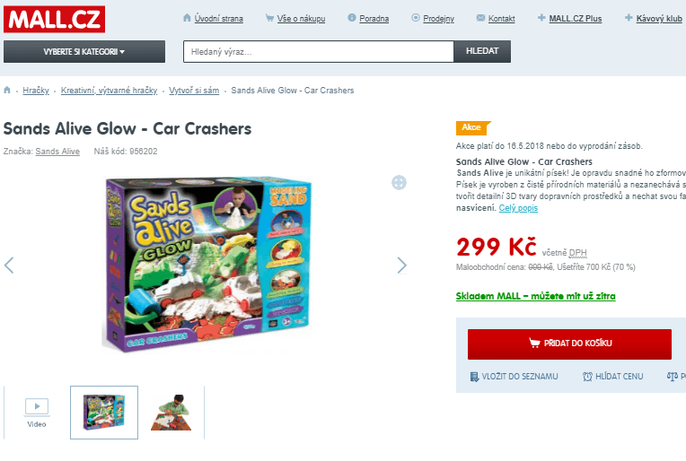 Sands Alive Glow set Car Crashers