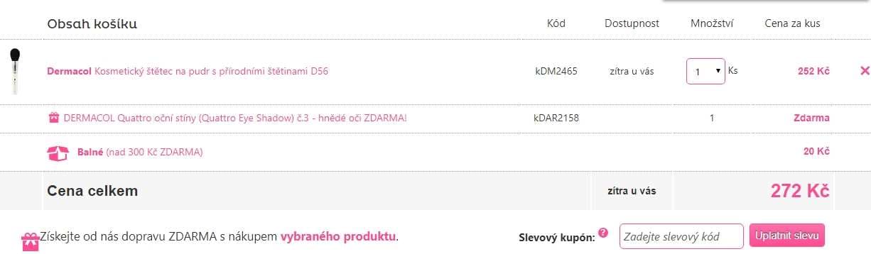 Kosmetika Dermacol 40% sleva + dárek