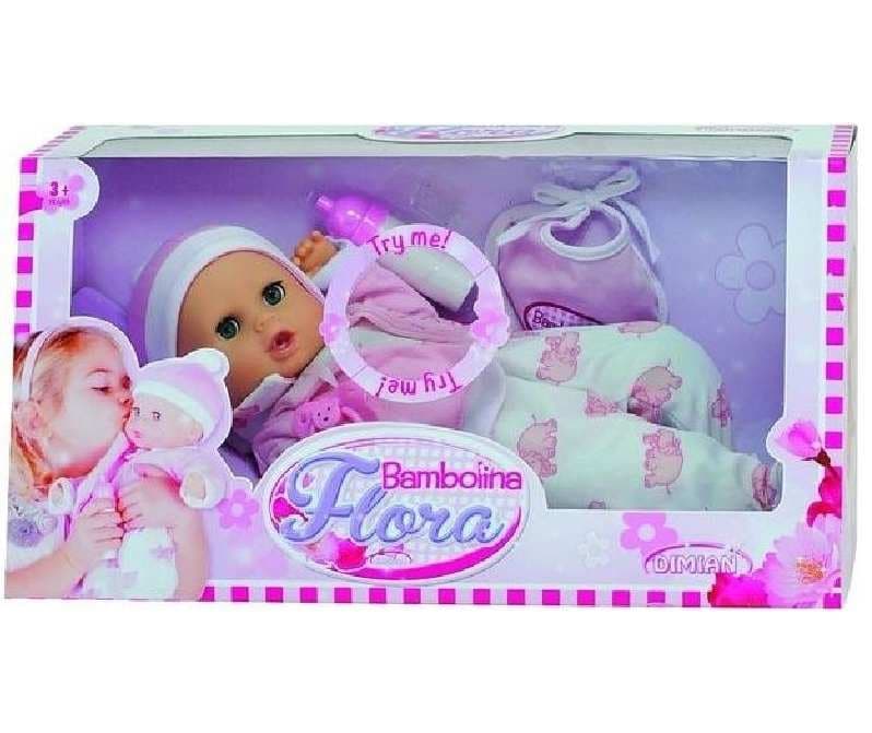 Mluvící panenka Bambolina Flora, 40cm