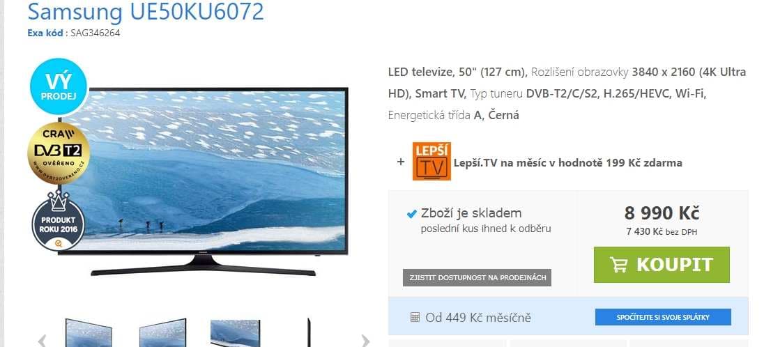 Ultra HD TV, Smart, 125 cm, Samsung