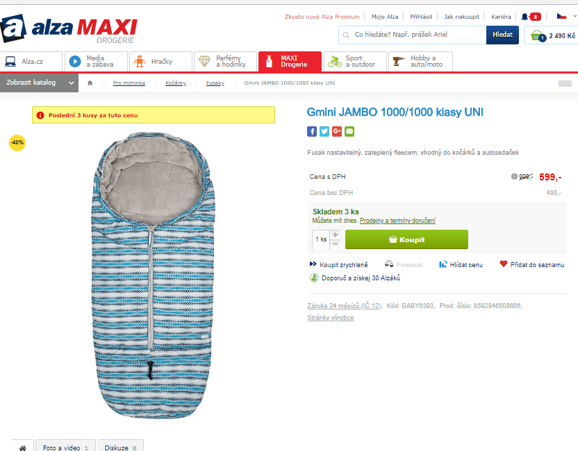 Zimní fusak Gmini JAMBO 1000/1000