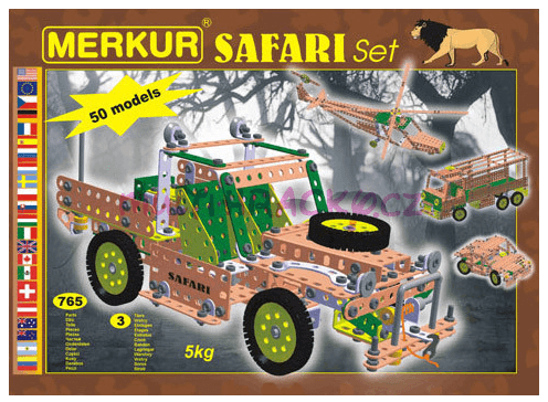 Stavebnice Merkur safari set, 765 dílků
