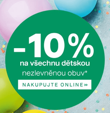 Sleva 10% na dětskou obuv + extra sleva 150 Kč