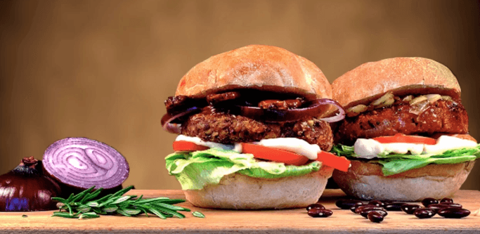 1× burger Sweet-chilli 