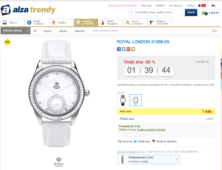 Dámské hodinky ROYAL LONDON 21268-03