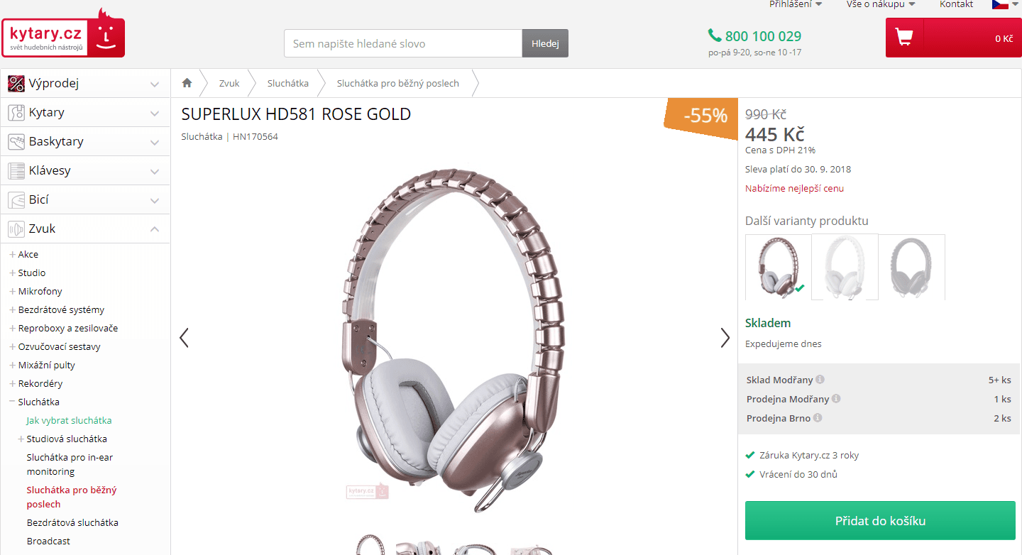 Sluchátka Superlux HD581 