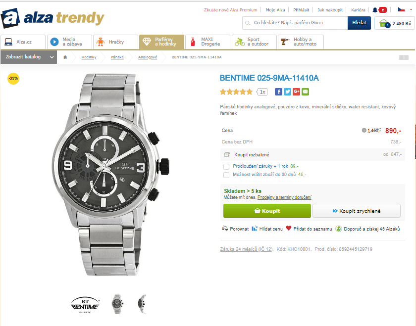 Pánské hodinky Bentime 025-9MA-11410A