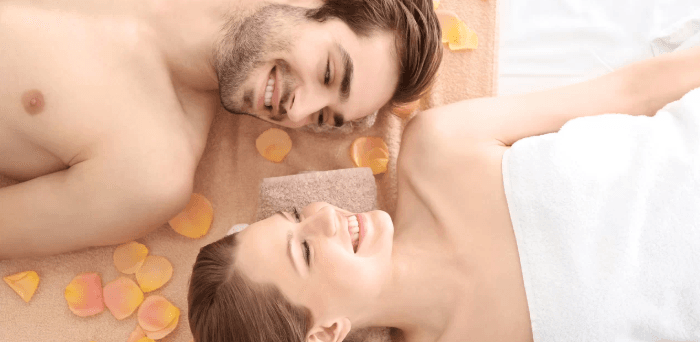 Thajská aromatická masáž v solné jeskyni pro 2