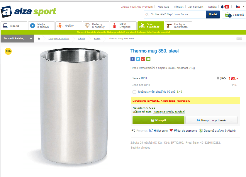 Tatonka Hrnek Thermo 350 ml