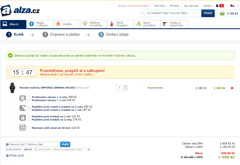 Pánské hodinky Emporio Armani AR1053