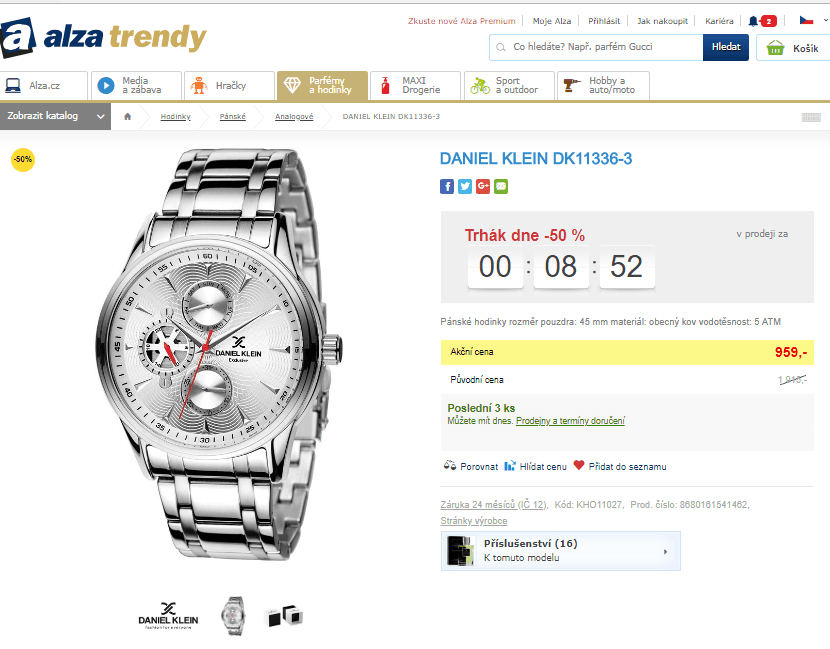 Pánské hodinky Daniel Klein DK11336-3