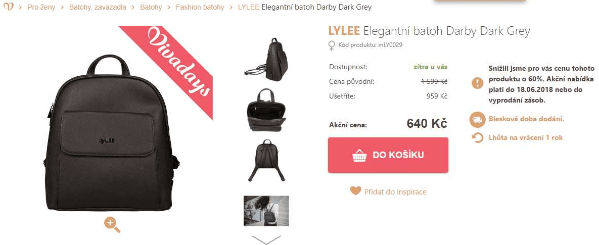 Elegantní dámský baťůžek LYLEE Darby