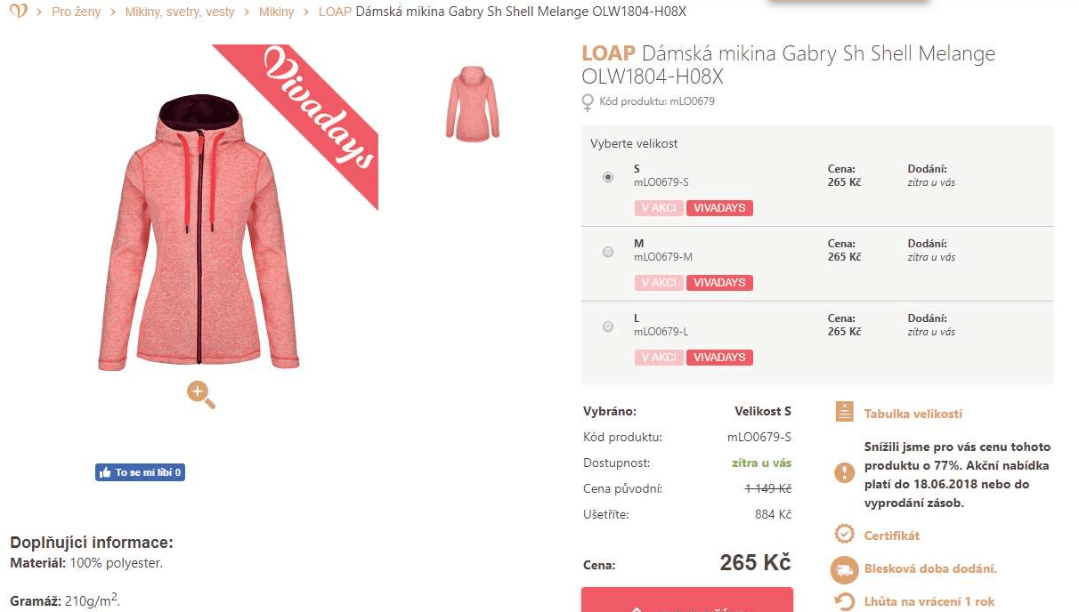 Dámská mikina LOAP Gabry Sh Shell 