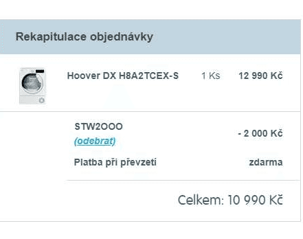 Sušička Hoover, 8 kg, smart, A++