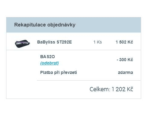 Ionizační žehlička s napařováním BaByliss