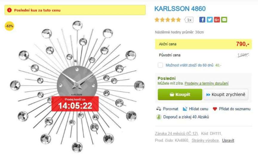 Designové nástěnné hodiny KARLSSON