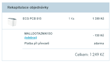 Domácí pekárna ECG PCB 815