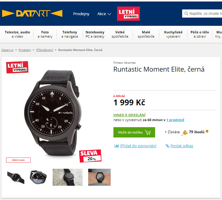 Fitness hodinky Runtastic Moment Elite